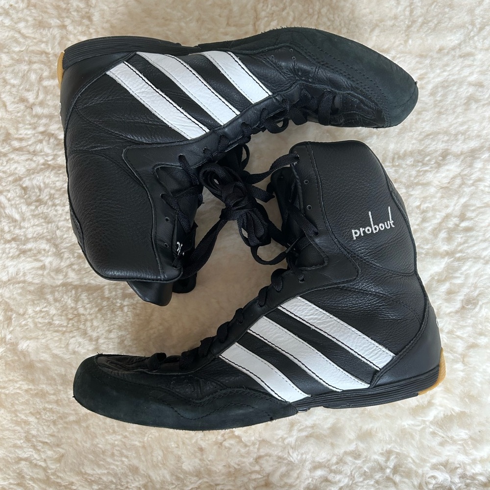 adidas Pro Bout Boxing boots worn once inside